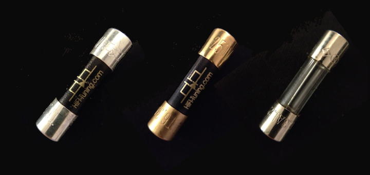 Silber, Kupfer, Blech: Die Feinsicherungen von HiFi-Tuning machen allein schon optisch mehr her als die Massenware