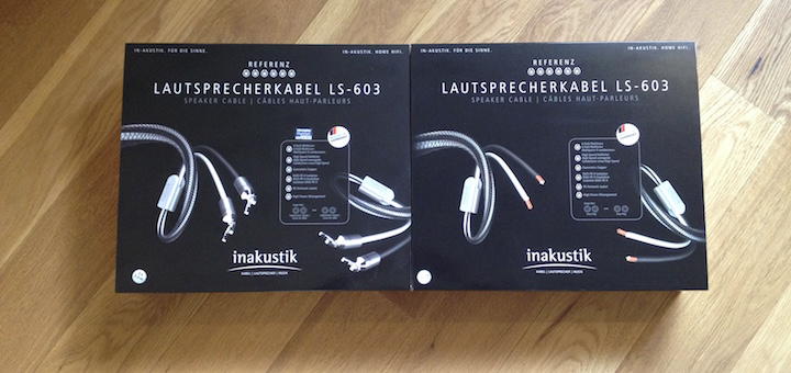 Da waren sie noch verpackt: Das Banana- und das Kabelschuh-Kabel, das in-akustik zum Test schickte