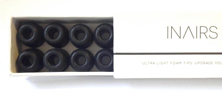 Langer Name für kleine Helfer: die Inairs AIR 2 Ultra Light Foam Tips sorgen dafür, dass Klang ungestört und vollmundig ins Ohr kommt